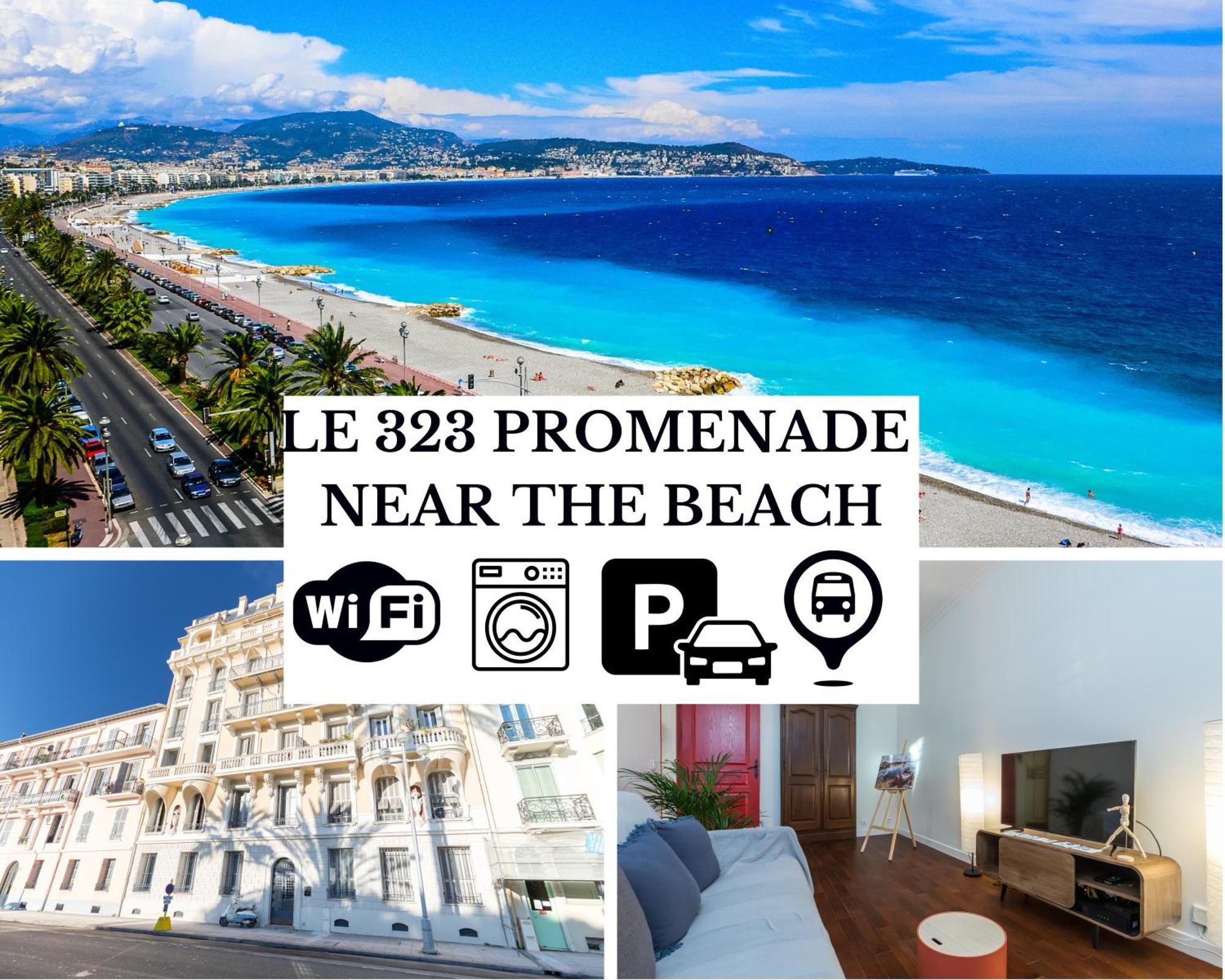Le 323 Prom - 2 Chambres - Ac - Parking - Tram Et Supermarche Proches - Front De Mer Νίκαια Εξωτερικό φωτογραφία